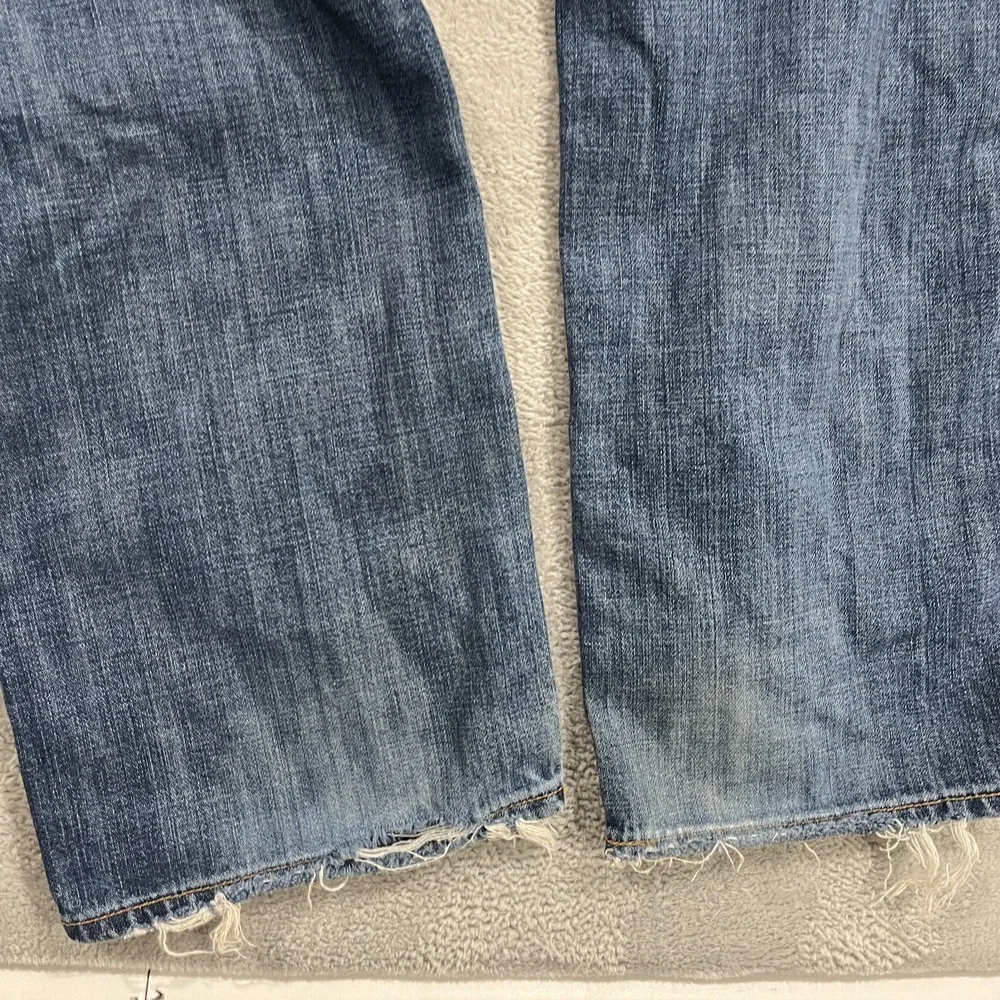 Lucky Brand Jeans‎ Men 33x32 Blue 121 Heritage Slim Distressed Western Straight